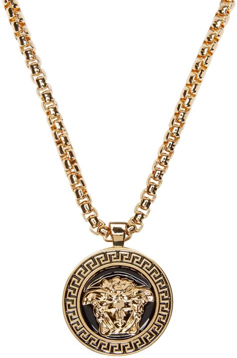 ssense versace necklace black|versace fw24 for men.